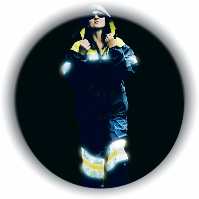 4-Act Signal-Regenjacke Blau / Gelb Be Visibile 2 4-Act Signal-Regenjacke Blau / Gelb Be Visibile – Bild 2