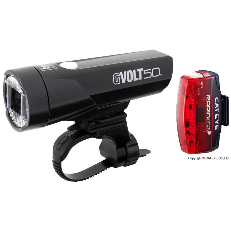 Cat Eye Akku Beleuchtungsset GVolt 50 Kit - HL-EL550GRC + Rapid Micro G TL-LD620G 1 Cat Eye Akku Beleuchtungsset GVolt 50 Kit - HL-EL550GRC + Rapid Micro G TL-LD620G