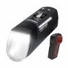 Trelock 80 Lux LED-Akku-Beleuchtung-Set LS 660 I-go Vision Lite / LS 740